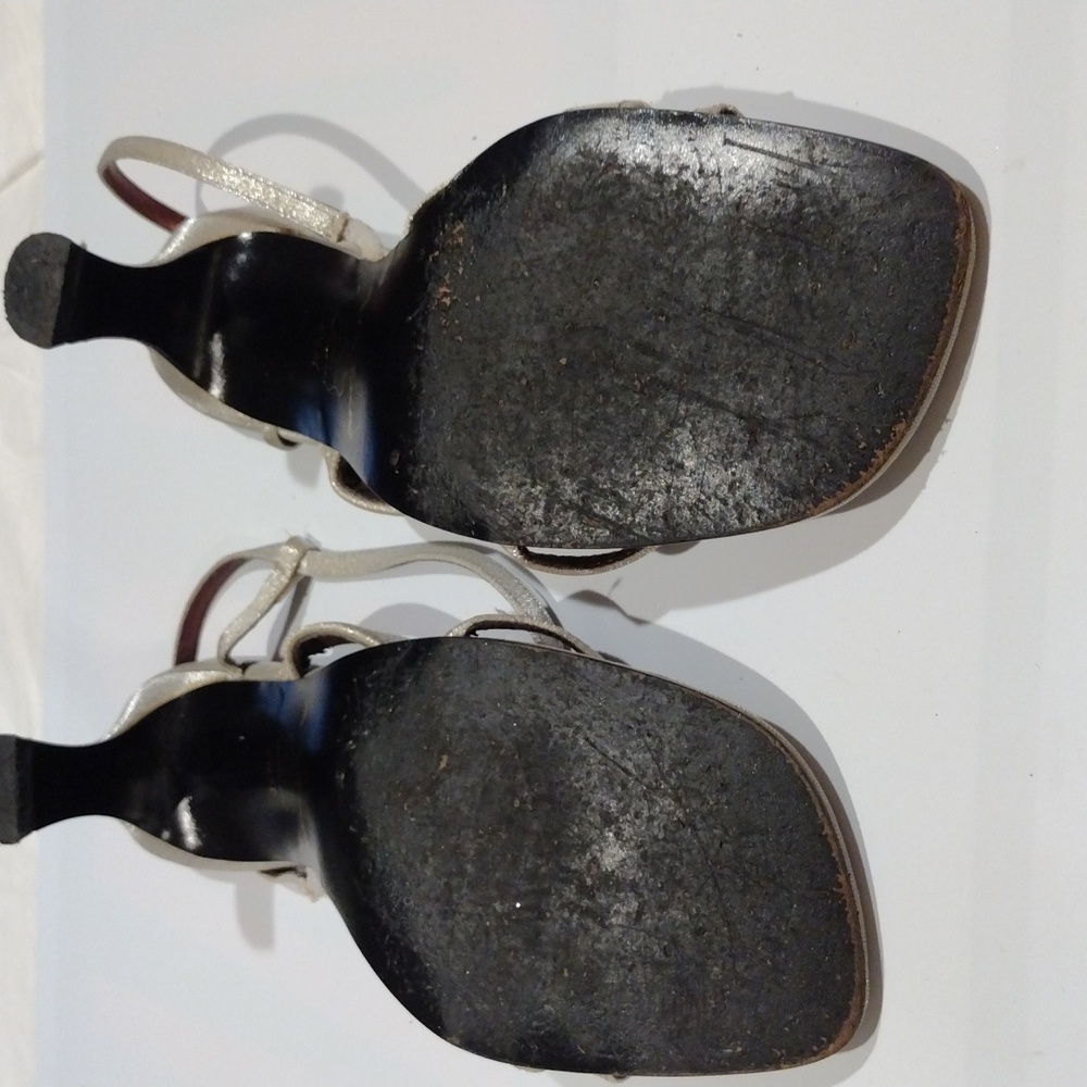 2 For 8 Dollars Sale, Nina Chic And Classic dress sandal in Gray with glitter. - Picture 7 of 8